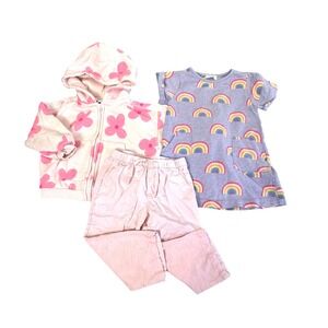 Zara Gap Monica + Andy Lot Dress Pants Hoodie 8-24M Rainbow Butterfly Bundle Set